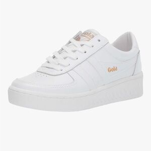 Gola Women's White and Gold Sneakers
